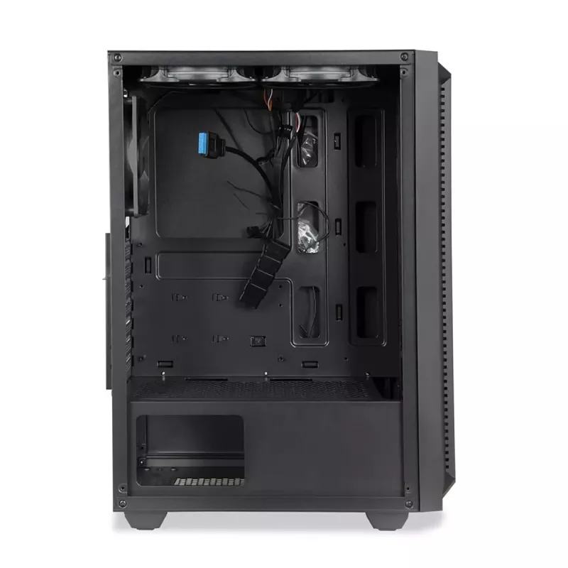 Obudowa PC IBOX CETUS 906 Midi Tower Czarna — ATX/mATX, 460×210×350 mm, GPU 29 cm, 7 napędów, wentylatory RGB