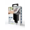 GEMBIRD Szybka ładowarka USB - 2-portowa 20 W Type A i C - Czarna