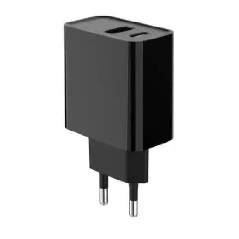 GEMBIRD Szybka ładowarka USB - 2-portowa 20 W Type A i C - Czarna