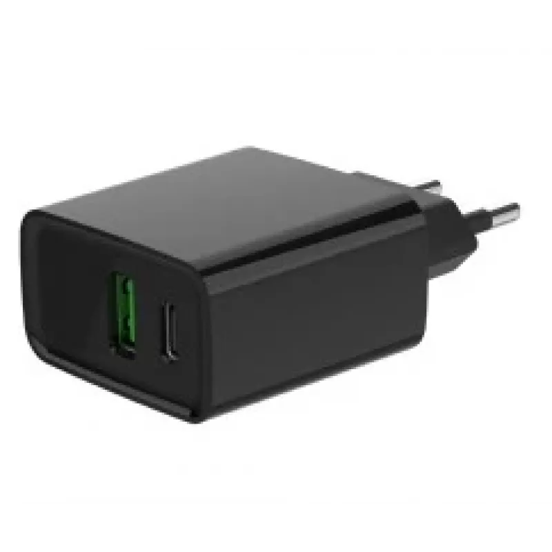 GEMBIRD Szybka ładowarka USB - 2-portowa 20 W Type A i C - Czarna
