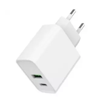 GEMBIRD Szybka ładowarka USB - 2 porty typu A i C 20 W - biała
