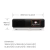 BenQ X500i Projektor o krótkim rzucie 2200 ANSI lumenów DLP UHD 4K (3840x2160) Czarny, Biały