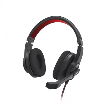 Hama HS-USB400 V2 Headset Wired Head-band Office/Call center USB Type-A Czarny, czerwony