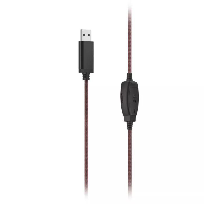 Hama HS-USB400 V2 Headset Wired Head-band Office/Call center USB Type-A Czarny, czerwony