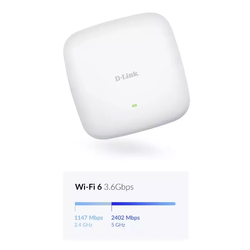 D-Link AX3600 Wi-Fi 6 Dwupasmowy Punkt Dostępowy PoE