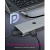 ICY BOX IB-DK4061-CPD Przewodowa stacja dokująca USB 3.2 Gen 1 (3.1 Gen 1) Type-C Szara