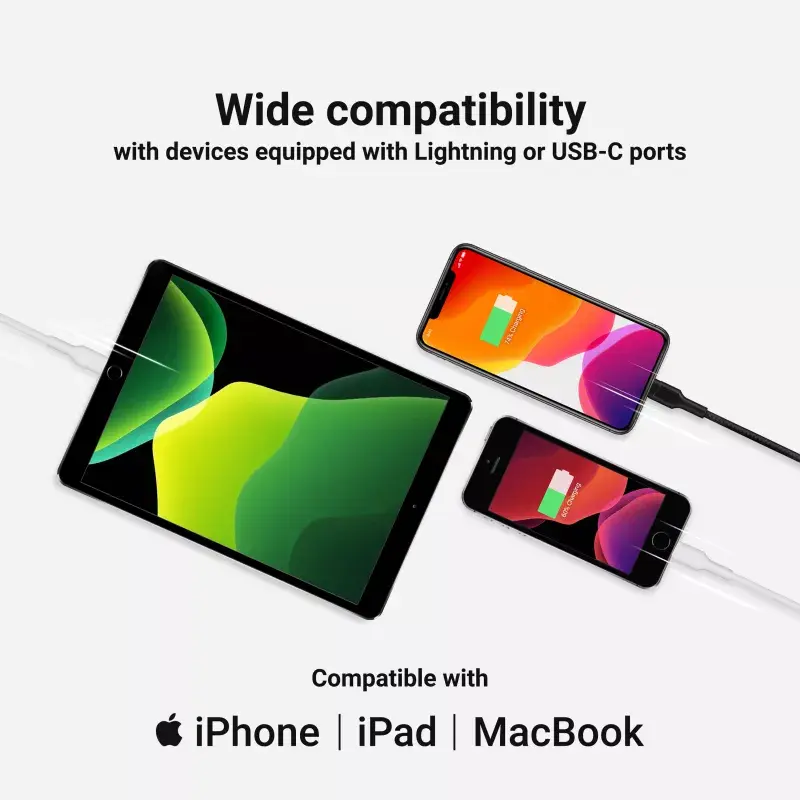 Kabel zielony Cell Lightning do USB‑C 1 m, 29 W, biały, dane 480 Mbps