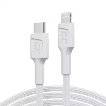 Kabel zielony Cell Lightning do USB‑C 1 m, 29 W, biały, dane 480 Mbps