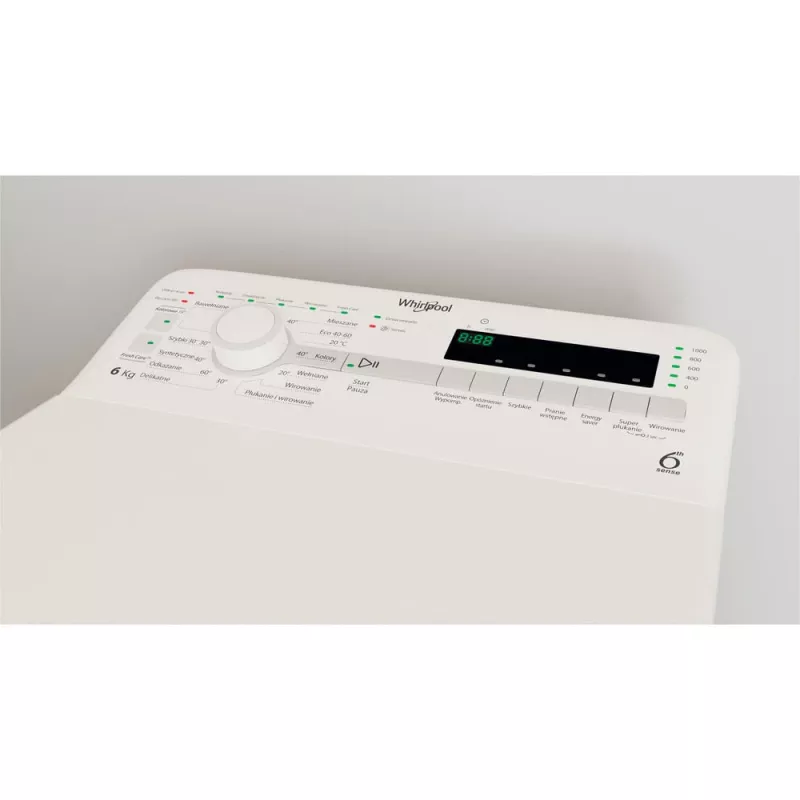 Whirlpool NTDLR 6040S PL/N pralka Ładowanie od góry 6 kg 951 obr/min Biały