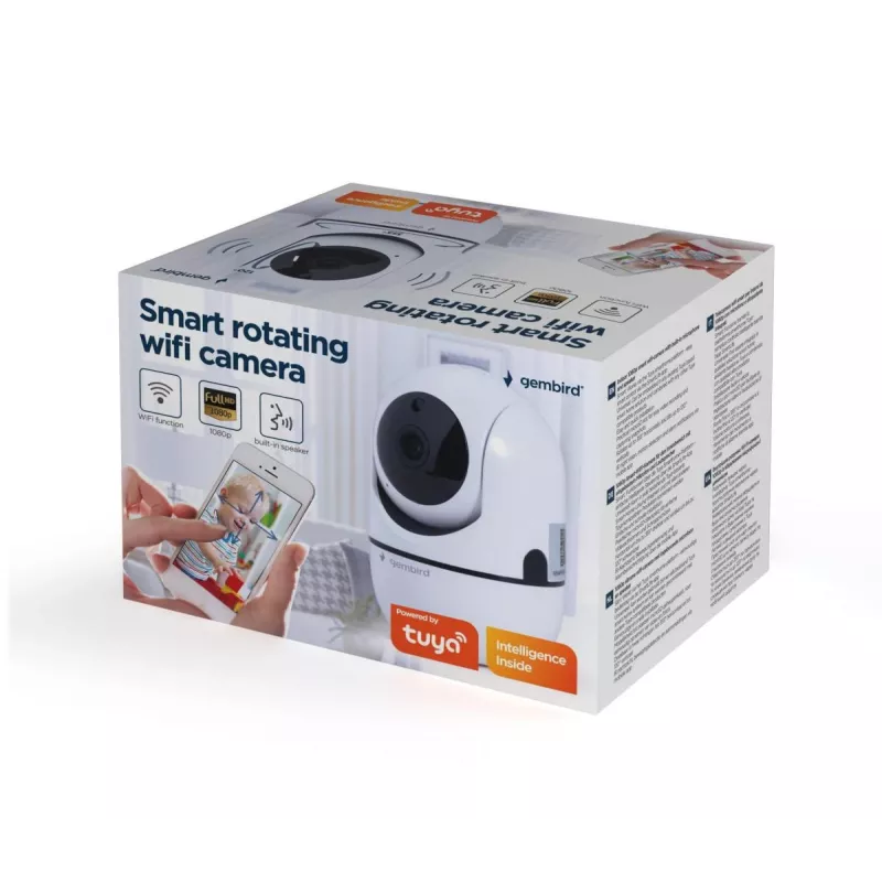 GEMBIRD Rotating FHD Wi-Fi Camera, biały
