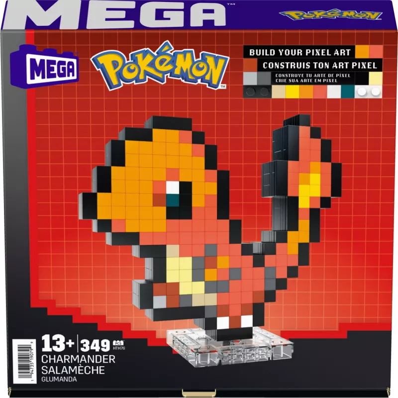 MEGA Pokémon Showcase Charmander, 13 lat, Plastik, 484 g