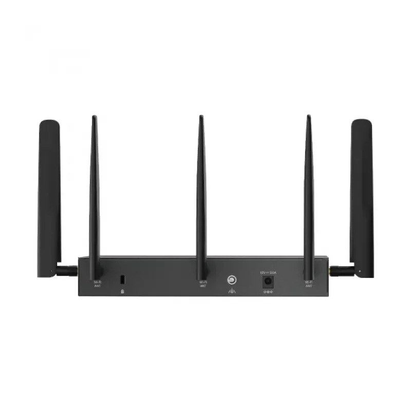 TP-Link Omada 4G+ Cat6 AX3000 Gigabitowy router VPN, Wi-Fi 6 (802.11ax), Dwupasmowy (2,4 GHz / 5 GHz), Ethernet LAN, 4G, Czarny, Router biurkowy/słupowy