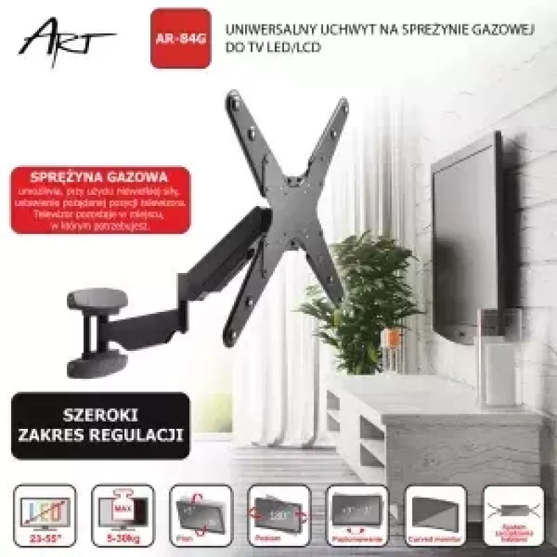 Uchwyt ścienny ART RAMT AR-84G do telewizora