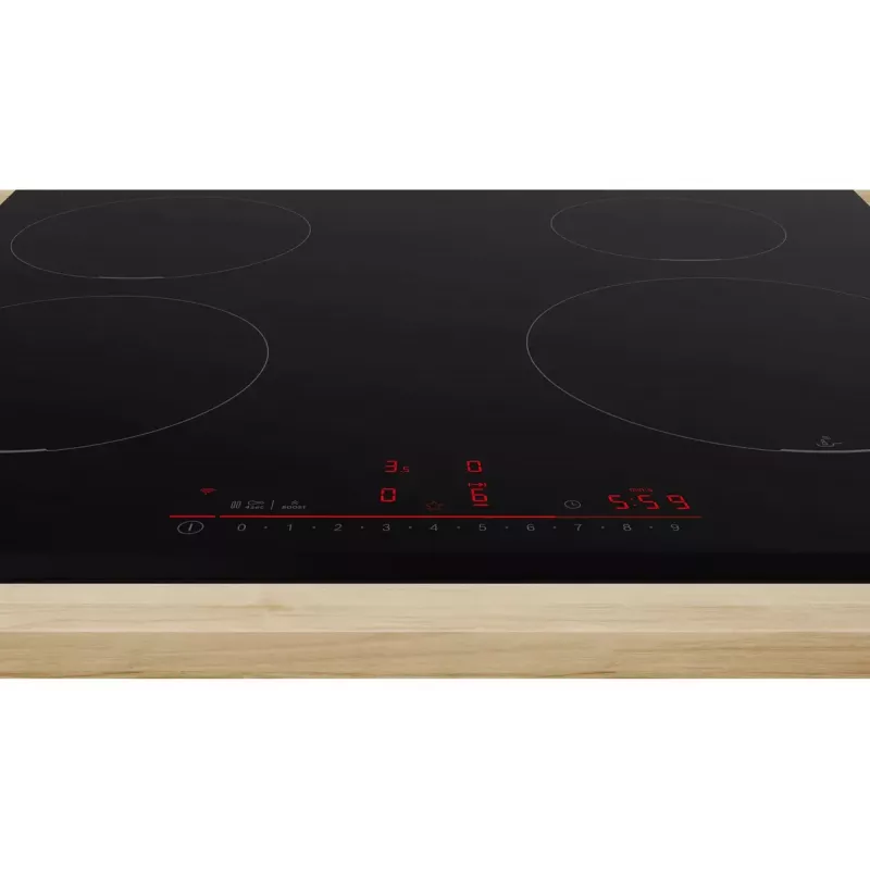Bosch Serie 6 PIE631HB1E płyta grzewcza Czarny Do zabudowy 60 cm Płyta indukcyjna strefowa 4 strefa(y)
