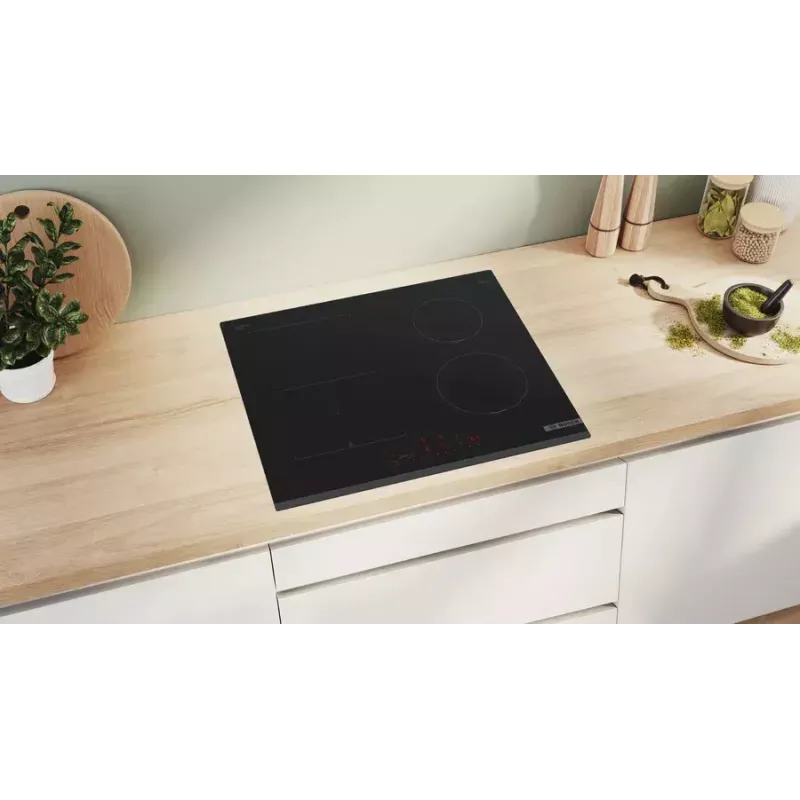 Bosch Serie 6 PVS631HC1E Czarny Do zabudowy Płyta indukcyjna strefowa 59,2 cm 4 stref(y)