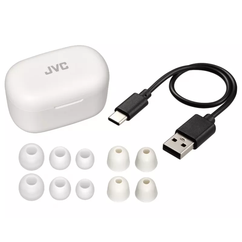 JVC HA-A25T Zestaw słuchawkowy True Wireless Stereo (TWS) douszny Rozmowy/Muzyka Bluetooth Biały