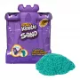 Kinetic Sand, Zamek w walizce z 1lb niebiesko-zielonego piasku do zabawy, pojemnik do przechowywania, zabawki sensoryczne dla dzieci od 3 lat