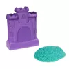 Kinetic Sand, Zamek w walizce z 1lb niebiesko-zielonego piasku do zabawy, pojemnik do przechowywania, zabawki sensoryczne dla dzieci od 3 lat