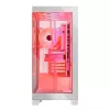 PC Case MODECOM Volcano SPACE APEX ARGB MIDI Tower biały — stal, boczne okno, wentylatory ARGB, USB-C