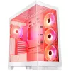 PC Case MODECOM Volcano SPACE APEX ARGB MIDI Tower biały — stal, boczne okno, wentylatory ARGB, USB-C
