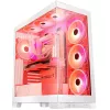 PC Case MODECOM Volcano SPACE APEX ARGB MIDI Tower biały — stal, boczne okno, wentylatory ARGB, USB-C