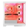 PC Case MODECOM Volcano SPACE APEX ARGB MIDI Tower biały — stal, boczne okno, wentylatory ARGB, USB-C