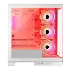 PC Case MODECOM Volcano SPACE APEX ARGB MIDI Tower biały — stal, boczne okno, wentylatory ARGB, USB-C