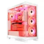 PC Case MODECOM Volcano SPACE APEX ARGB MIDI Tower biały — stal, boczne okno, wentylatory ARGB, USB-C