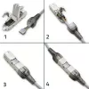 Wtyk RJ45 beznarzędziowy QOLTEC 54540 CAT6 STP do ekranowanych kabli Ethernet