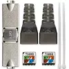 Wtyk RJ45 beznarzędziowy QOLTEC 54540 CAT6 STP do ekranowanych kabli Ethernet