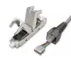 Wtyk RJ45 beznarzędziowy QOLTEC 54540 CAT6 STP do ekranowanych kabli Ethernet