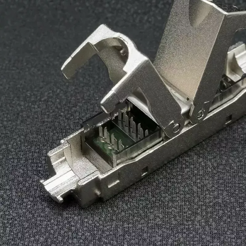 Wtyk RJ45 beznarzędziowy QOLTEC 54540 CAT6 STP do ekranowanych kabli Ethernet