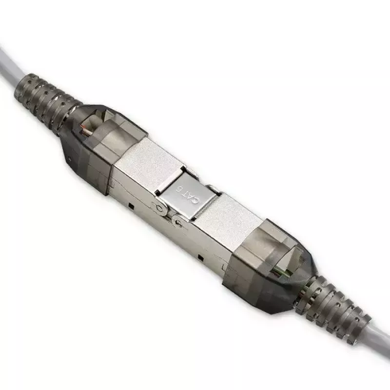 Wtyk RJ45 beznarzędziowy QOLTEC 54540 CAT6 STP do ekranowanych kabli Ethernet