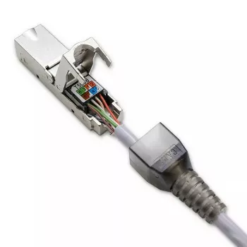 Wtyk RJ45 beznarzędziowy QOLTEC 54540 CAT6 STP do ekranowanych kabli Ethernet