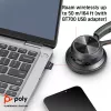 HP Poly Voyager 4320 USB-C Headset +BT700 dongle, Wireless, Office/Call center, Headset, Czarny