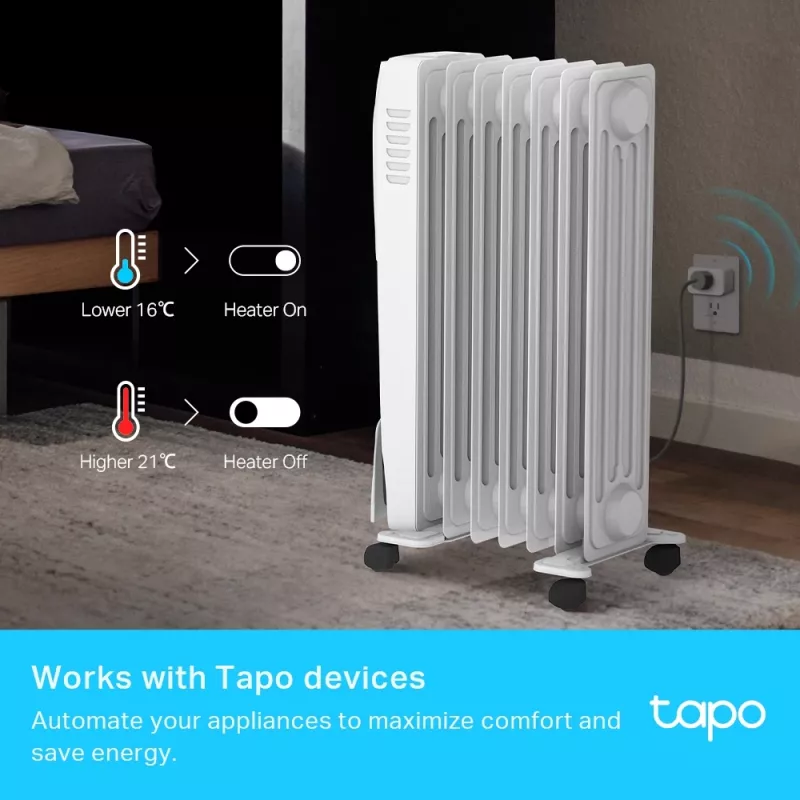 TP-Link Tapo Smart Czujnik Temperatury i Wilgotności, Wewnętrzny, Czujnik temperatury i wilgotności, Wolnostojący, Bezprzewodowy, -20 - 60 °C, 0 - 99%