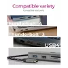 ICY BOX IB-DK4012-CPD Przewodowa USB 3.2 Gen 1 (3.1 Gen 1) Type-C Antracytowa, Czarna