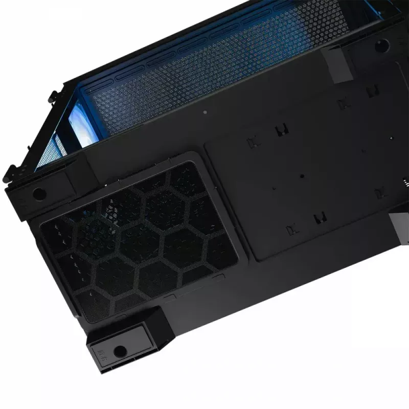 Obudowa PC MODECOM Horizon ARGB FLOW MIDI Czarna — obsługa E-ATX, szkło hartowane, ARGB, USB-C, max GPU 400 mm
