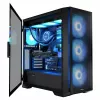 Obudowa PC MODECOM Horizon ARGB FLOW MIDI Czarna — obsługa E-ATX, szkło hartowane, ARGB, USB-C, max GPU 400 mm