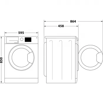 Pralka Whirlpool WRBSS 6249 S EU ładowana od przodu 6 kg 1151 obr./min biała
