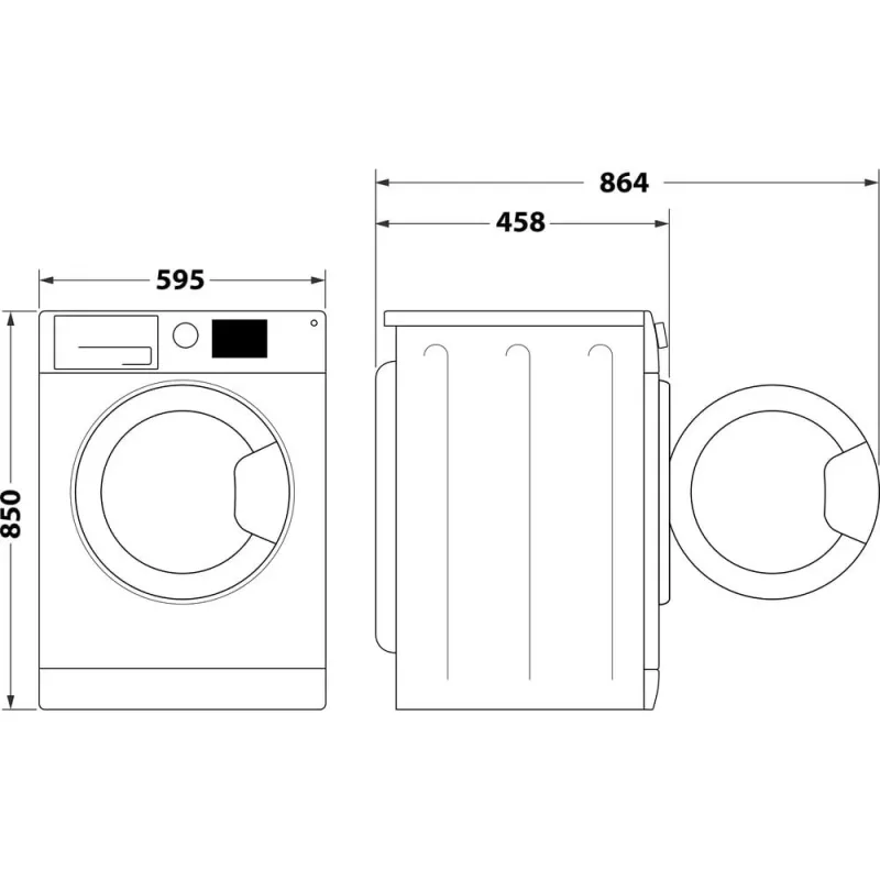 Pralka Whirlpool WRBSS 6249 S EU ładowana od przodu 6 kg 1151 obr./min biała