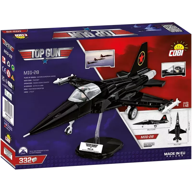 Zestaw konstrukcyjny Cobi Top Gun MiG-28 5859 model w skali 1:48, kolekcjonerski zestaw klocków