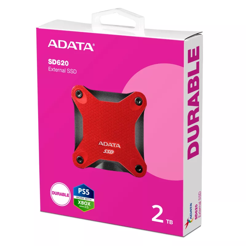 ADATA SD620 2 TB Micro-USB B 3.2 Gen 2 (3.1 Gen 2) Czarny, czerwony