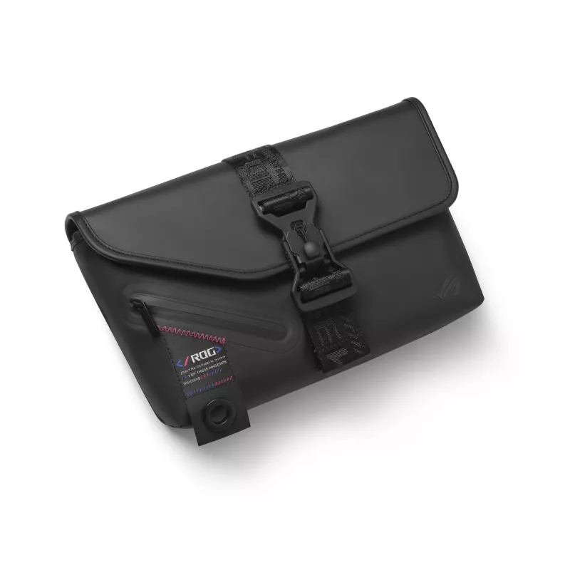 ASUS ROG SLASH Sling Bag 2.0 Poliester, Poliuretan (PU), Termoplastyczny poliuretan (TPU) Czarny, Niebieski, Różowy Unisex Torba na ramię