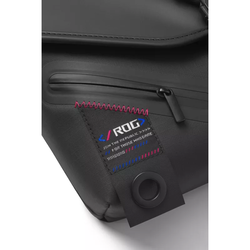 ASUS ROG SLASH Sling Bag 2.0 Poliester, Poliuretan (PU), Termoplastyczny poliuretan (TPU) Czarny, Niebieski, Różowy Unisex Torba na ramię