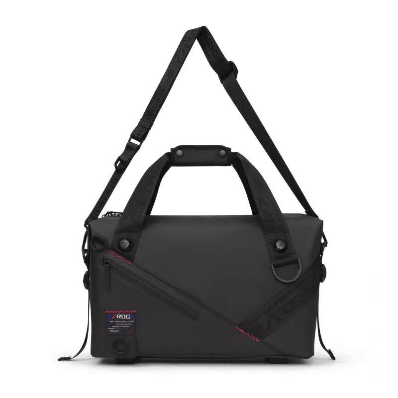 Torba sportowa ASUS ROG SLASH z poliestru, poliuretanu (PU), termoplastycznego poliuretanu (TPU), czarna, męska, torba ręczna