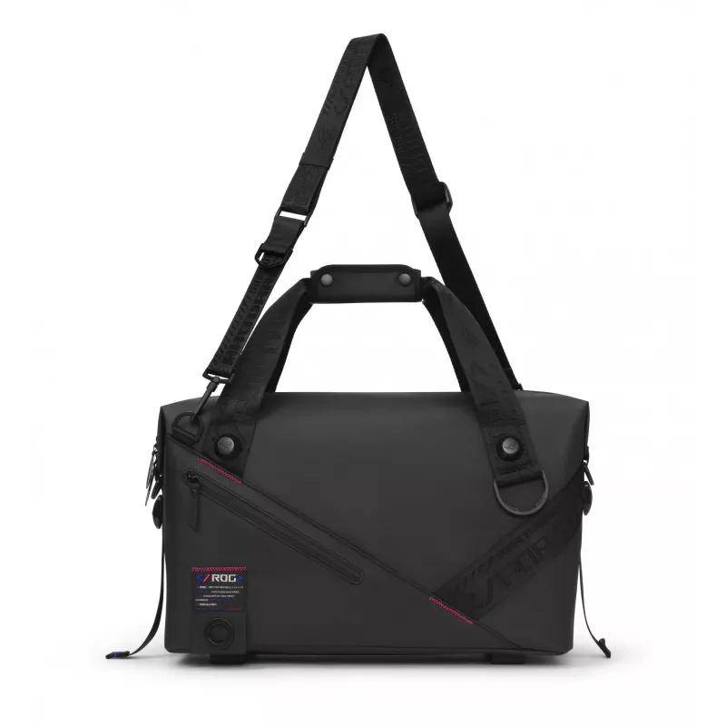 Torba sportowa ASUS ROG SLASH z poliestru, poliuretanu (PU), termoplastycznego poliuretanu (TPU), czarna, męska, torba ręczna