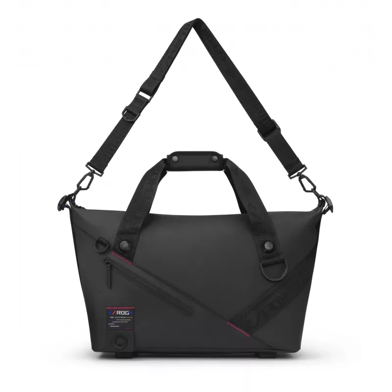 Torba sportowa ASUS ROG SLASH z poliestru, poliuretanu (PU), termoplastycznego poliuretanu (TPU), czarna, męska, torba ręczna