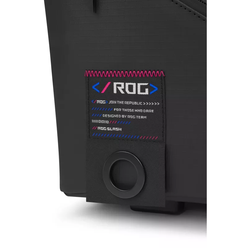 Torba sportowa ASUS ROG SLASH z poliestru, poliuretanu (PU), termoplastycznego poliuretanu (TPU), czarna, męska, torba ręczna