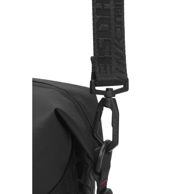 Torba sportowa ASUS ROG SLASH z poliestru, poliuretanu (PU), termoplastycznego poliuretanu (TPU), czarna, męska, torba ręczna